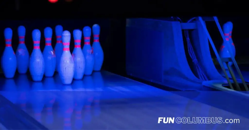 The Best Bowling Alleys in Columbus: Bowling pins are set up and ready to go in this Central Ohio Bowling Alley